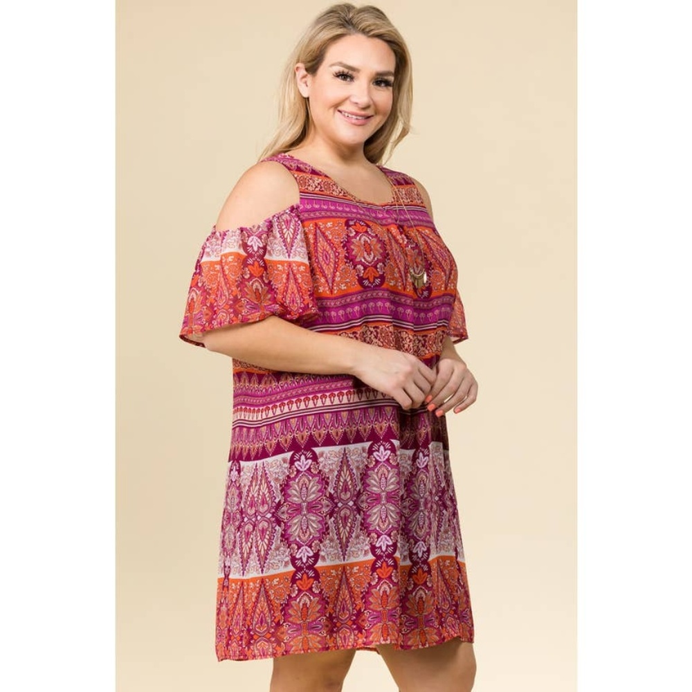 🚨🚨🚨PLUS SIZE BURGUNDY LACE BABY-DOLL DRESS🚨🚨